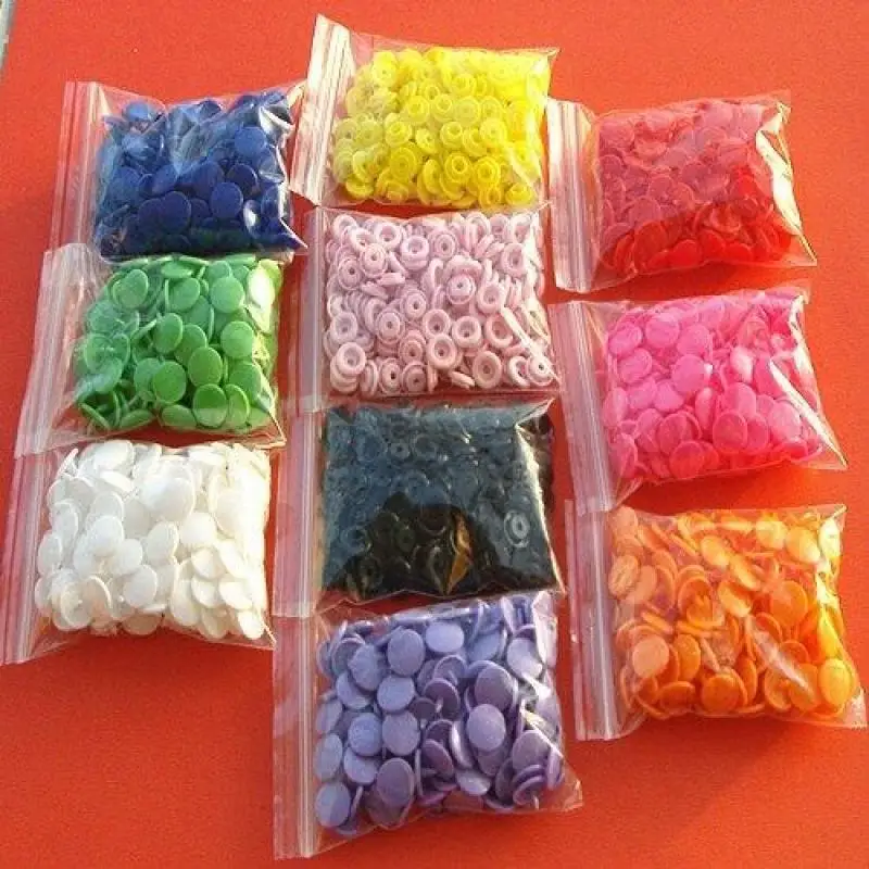 Plastic Snap Buttons Fasteners T3 For Clothes Garment Accessories Resin Snaps Press Buckles 100 sets 3