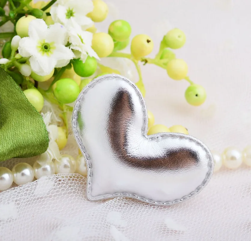 Заколки для волос из ПУ кожи с блестками и сердечками|accessories fashion|fashion accessorieschildren