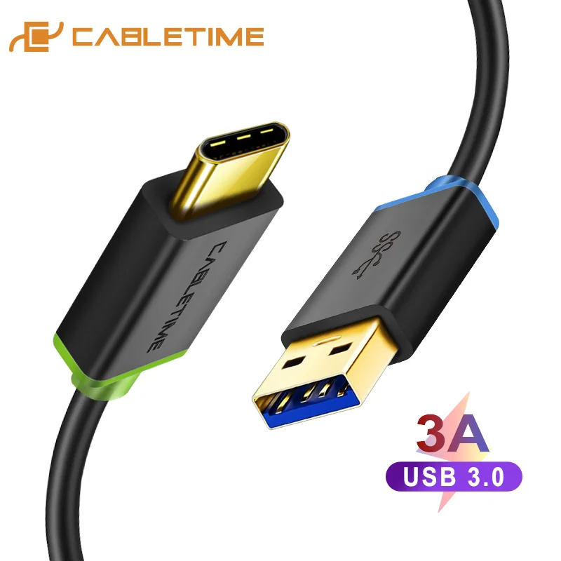 Кабель CABLETIME типа C USB 3 0 для xiaom Тип 3A кабель быстрой зарядки передвижной устройств