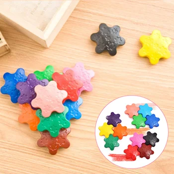 

12 Colors Painting Crayons Kids Toy School Stationery Soft Pastels Graffiti Heat Resistant Snow Shape Educational Art Supplies