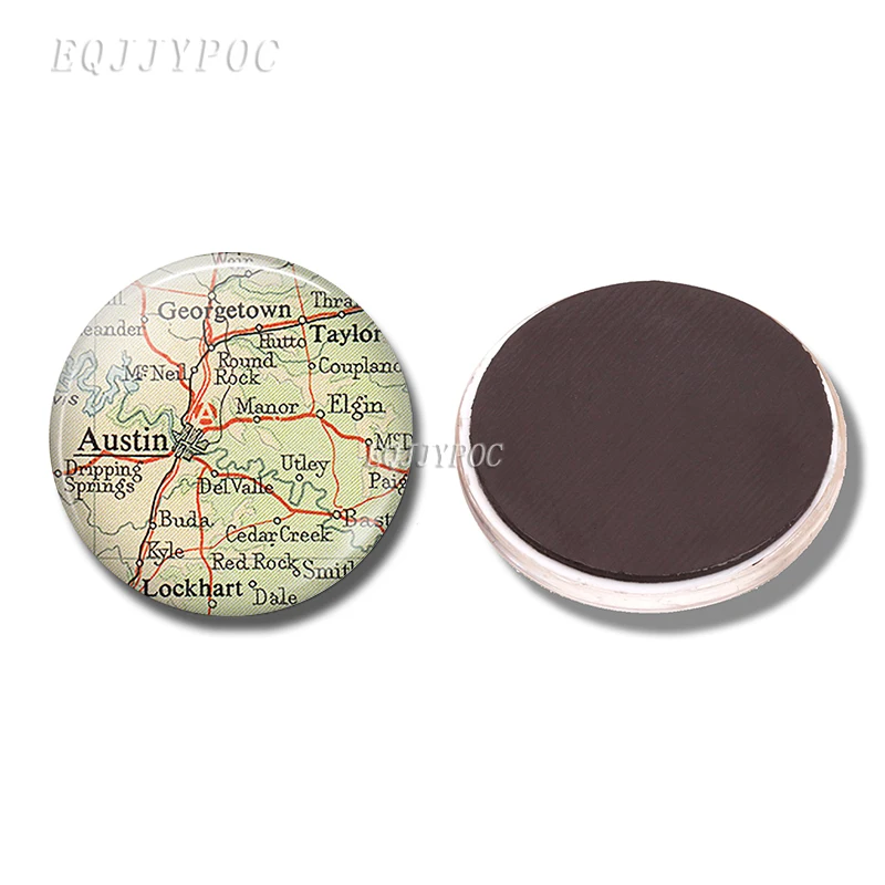 PACK OF 3 Магнит на холодильник Arizona Idaho Colorado Tahiti Австралия Перт Дания карта 30 мм магниты на холодильник наклейки на холодильник домашний декор - Цвет: PACK OF 3
