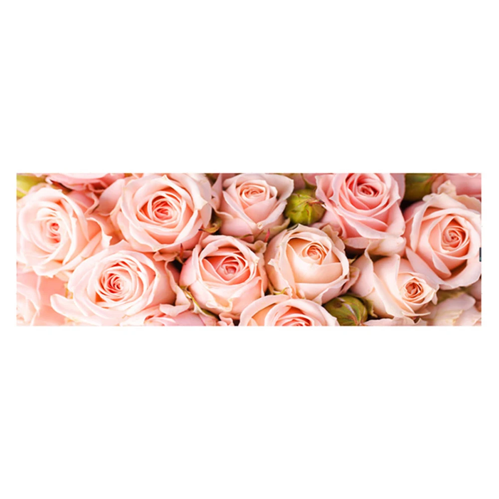 

Realistic Craft Gift Pictures DIY Home Handmade Embroidery Mosaic Diamond Painting 5D Pink Rose Rhinestone Decorative