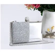 THINKTHENDO женский блестящий кошелек сумочка-клатч Свадебная Дамская сумочка для вечеринок Кошелек на цепочке