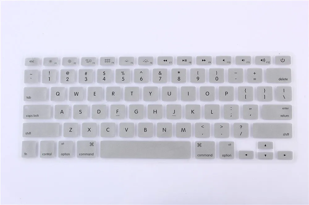Backlit-Silvery Американская версия для Apple MacBook Pro 1" дюймов A1286 крышка клавиатуры защитная кожа - Цвет: Backlit-Silvery