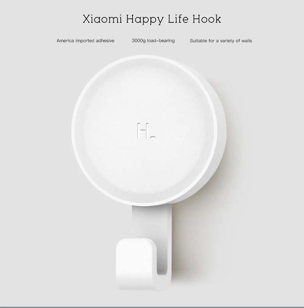 Xiaomi Happy Life практичный крючок 6 шт. 3 кг несущая высокая производительность многофункциональные крючки и стеллажи для домашнего хранения