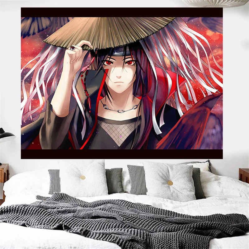 Anime Naruto Hanger Tapestry Remodeling Room Dormitory Bedside Background Cloth