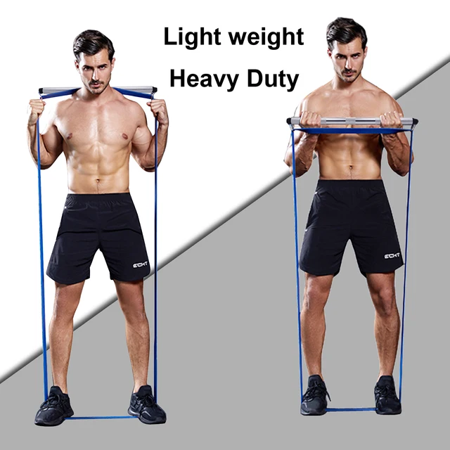 Portable Gym Bar Resistance Band Training Bar Foe Women Men Squats Strength Workout Pilates Exercise Home Fitness Equipment 6