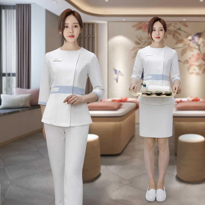 Beauty Salon Female Receptionist Work Uniforms Spa Massage Women