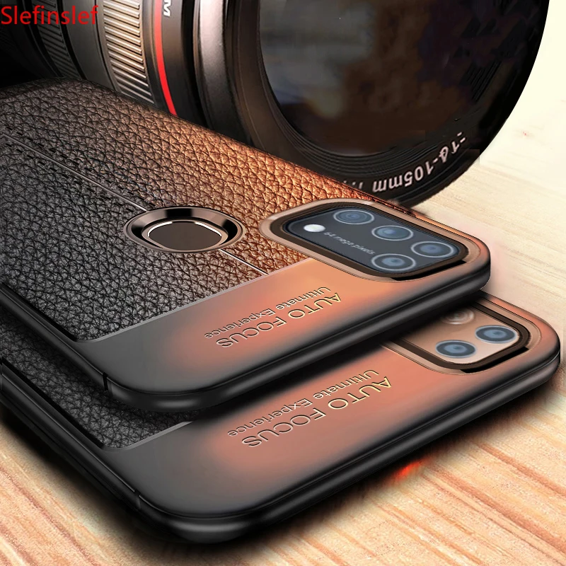 Роскошный ударопрочный чехол для Samsung Galaxy M31 мягкие кожаные Силиконовые чехлы с