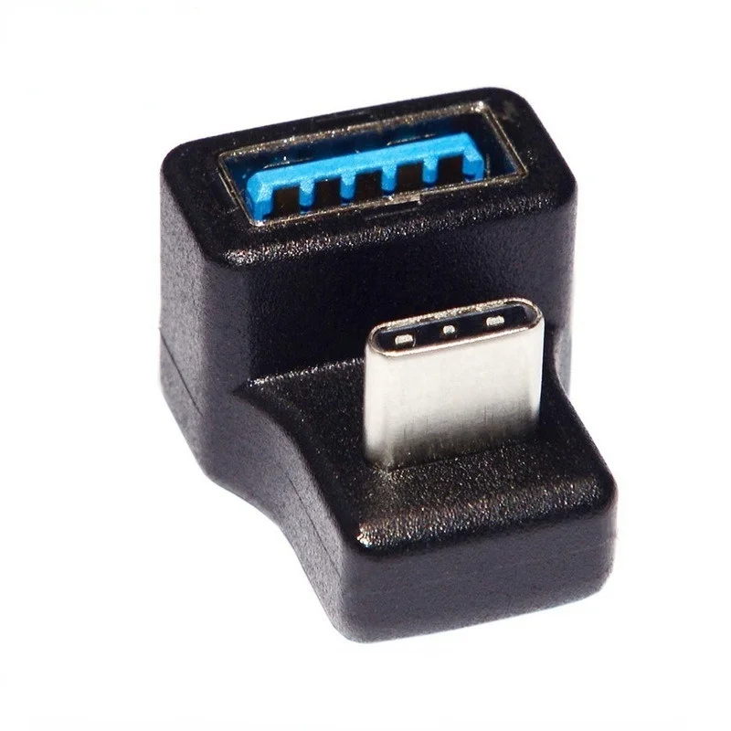 Переходник Type-C 180 OTG/USB USB-C (гнездо) 3 0 градусов вверх и вниз для мобильного планшета
