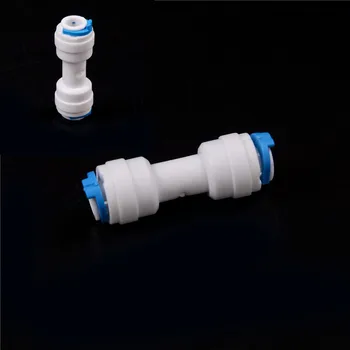 

1PCS 11/4" Equal Straight Tube OD Aquarium RO Water System Pipe Connector Quick Connection Fittings White Blue