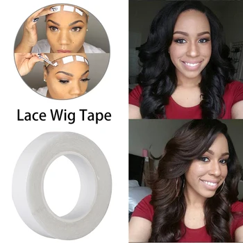 

1 Roll 3/5 Metre Lace Wig Glue Tape Hair Extension Double Side Glue Tape Sticky adhesives Tape Skin Weft Hair Extensions Tools