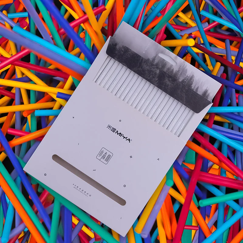 

Miya Himi colored pencils Environmental friendly package with handle bar for Kids, Adults, artists in 24/36/48 Colors