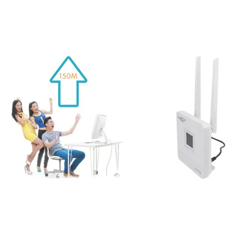 Беспроводной роутер CPE 4G Wi Fi порт FDD TDD LTE WCDMA GSM глобальная антенна слот для SIM карты