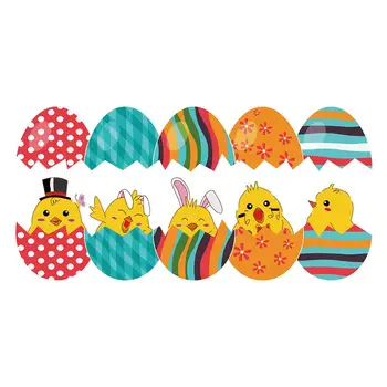 

Car Stickers Cartoon Auto Rear Windshield Decals Vehicle Window Cute Chicks Wiper Decal Car Styling Easter Decoration Sticker