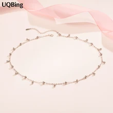 Прямая 925 стерлингового серебра ожерелья с подвесками с бусинами ювелирные изделия воротник Colar de Plata