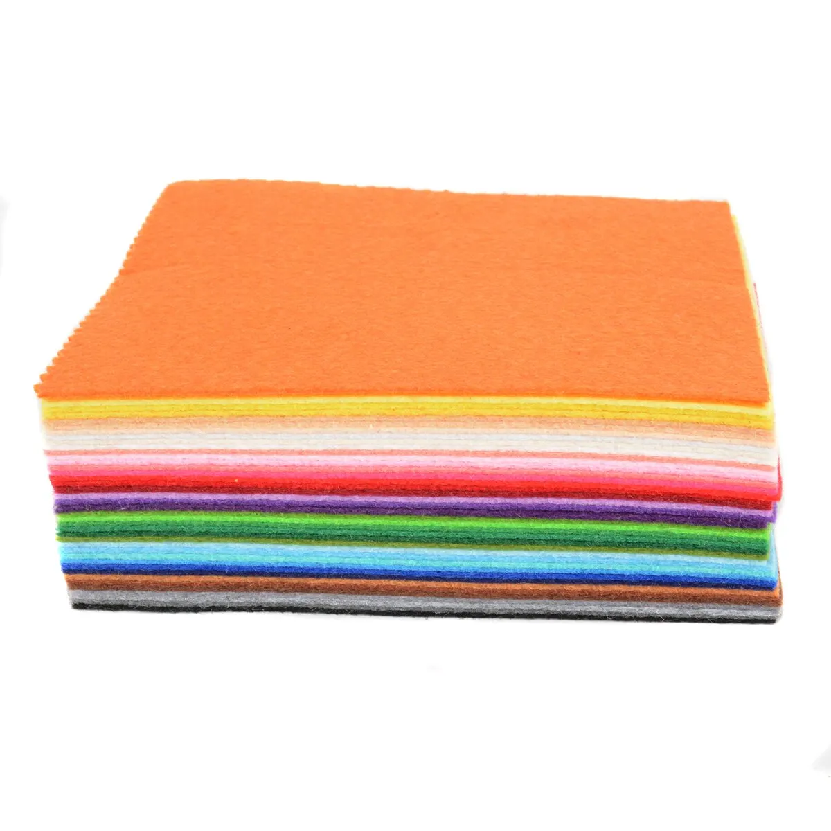 41pcs Colorful Felt Sheets Rainbow Polyester Wool Blend Fabric Kit For Embroidery DIY Dolls Sewing Craft Projects Gifts Mayitr