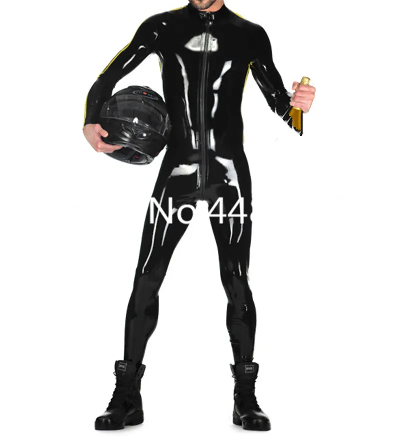 Латексный костюм Zentai ручной работы латексный резиновый мужской кошки
