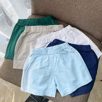 

Baby Cotton Thin Shorts Boys and Girls Breathable Beach Pants Summer Refreshing Hot Pants Loose Hot Pants