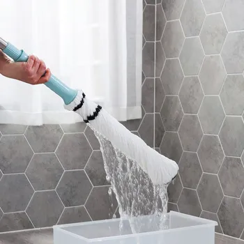 

Household Smart Mop Creative self-screwing water Mop Wash Floors Cloth Cleaning Broom Windows cotton line mop mx7261721
