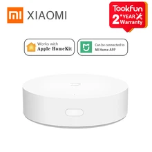 Versão global xiaomi mijia inteligente multimodo gateway zigbee3.0 bluetooth malha ligação equipamentos de casa inteligente controle remoto