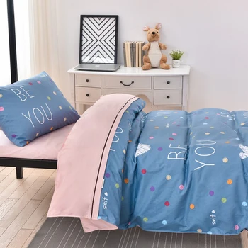 

Super Comfortable 100% Cotton 3 Pieces Bedding Set Sheet Quilt Cover Pillow cases Suitable For Queen Size