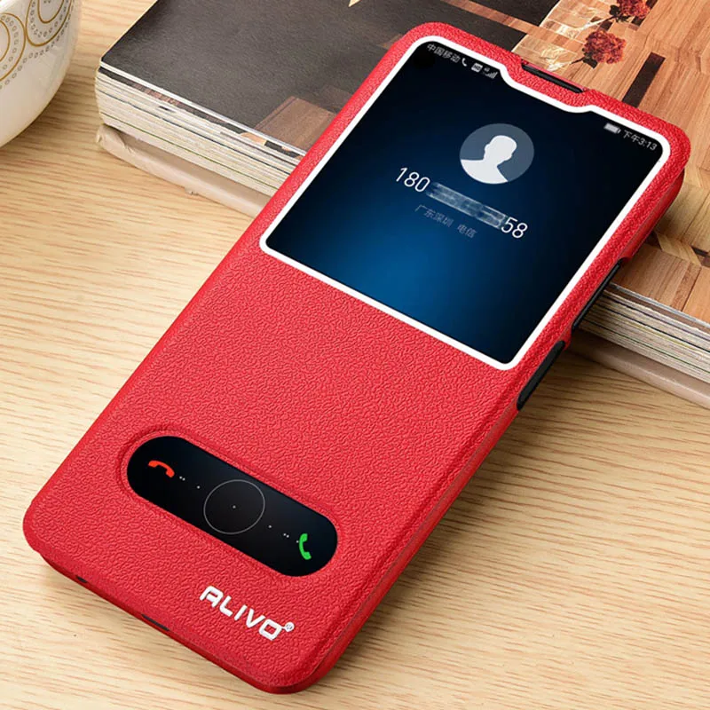 Red Кожаный чехол-книжка с окошком для huawei Honor 9X Global, чехол-книжка для huawei Honor 9X STK-LX1 9 X Honor9X Premium, чехол для телефона - Цвет: Red