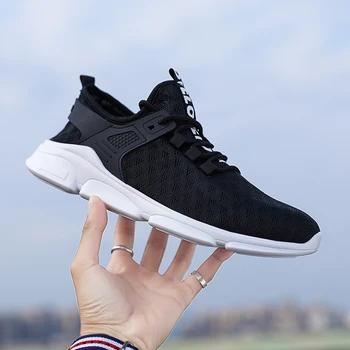 

New Men Sneakers Shoes Trainers Casual Lightweight Breathable Shoes Male Mesh Comfortable Lace-up Man Footwear Large Size 46