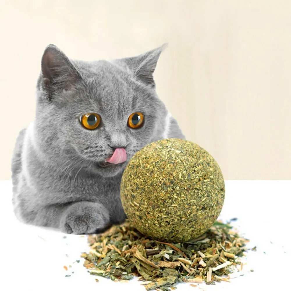 Кошачий игрушечный мяч с длинным эффектом, желтый котенок, 24 месяца, съедобный кошачий Кот, кошачий колокольчик, натуральный мята, мячик для здоровья, товары для домашних животных