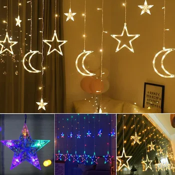 

New LED Star String Light Home Indoor Decoration LED Warm White Colorful Lighting String Outdoor Decor Lights Dropshipping