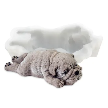 

1Pc Cute Dog Shape Silicone Mold Ice Cream/Mousse/Cake 3D Shar Pei Mould Fondant Tools Kitchen and Baking Accessories