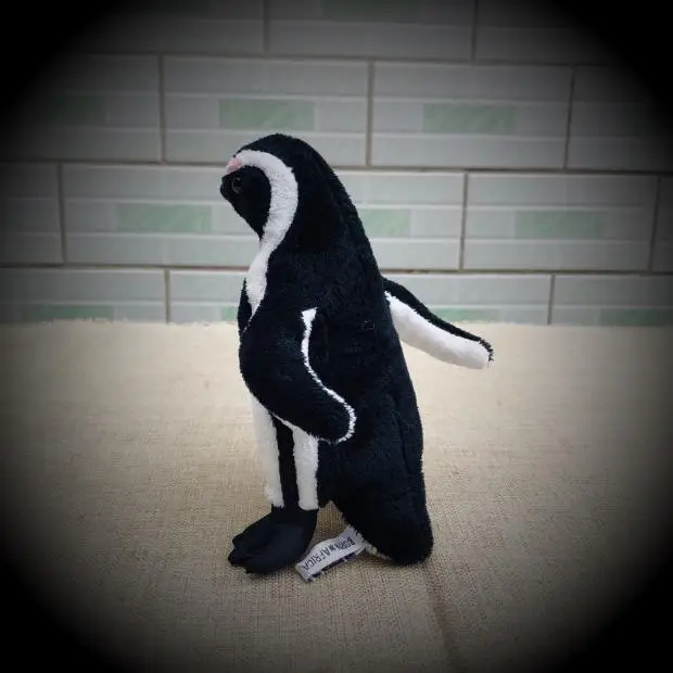 Милые мягкие моделирование черная пятнистая кольцо Пингвины плюшевые игрушки Для детей мальчиков и девочек подарок на день рождения, на высоком каблуке 12 см из полипропиленового хлопка