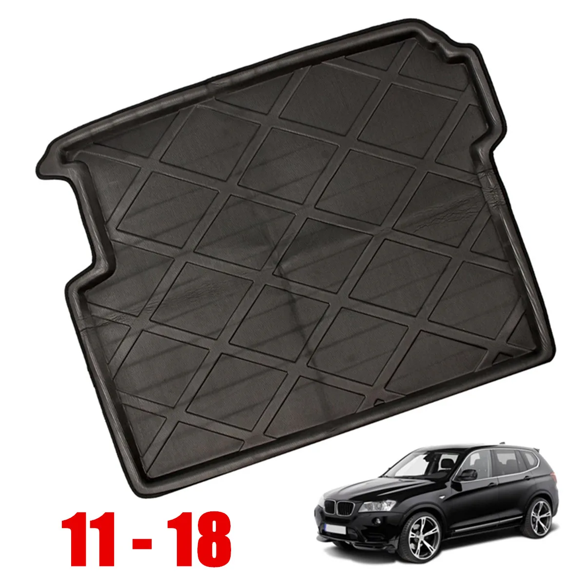 

Vehicle Car Rear Trunk Boot Mat Liner Floor Cargo Tray EVA Foam Black Car Rear Trunk Liner Accessories For BMW 2011-2018 F25 X3