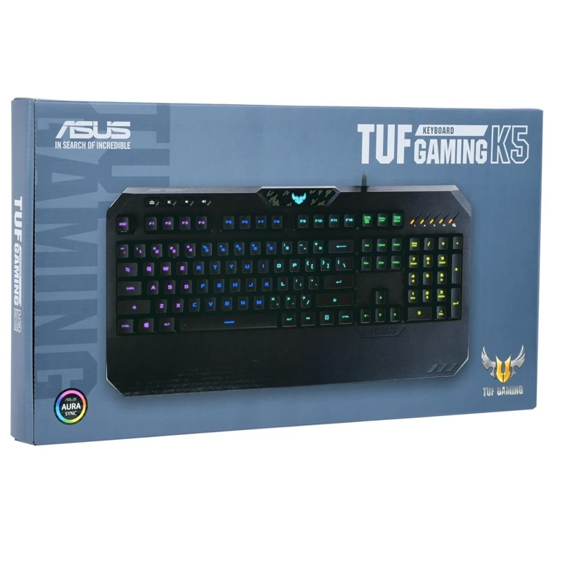 Клавиатура ASUS TUF Gaming K5 Mech Brane проводная механическая игровая RGB подсветка USB цвет: