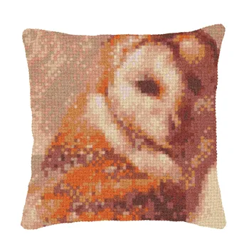 

Latch Hook Cushion Kit Pillow Mat DIY Crafts Animal Owl Pattern Cross Stitch Needlework set Crocheting Cushion embroidery pillow
