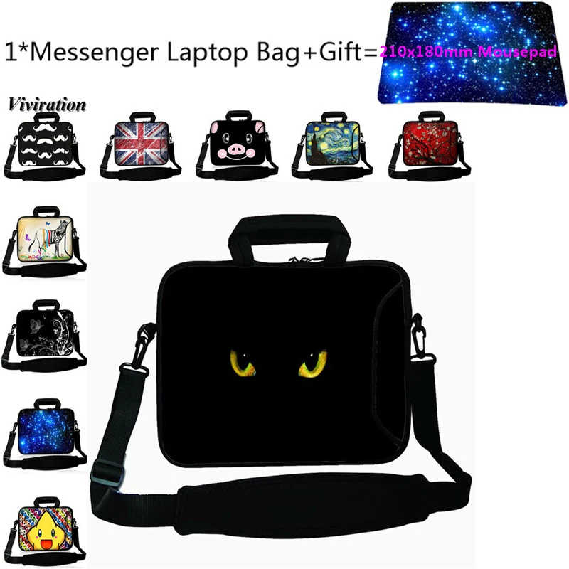 

For Acer Dell iPad Pro 11 Funda Computer Bag 15.6 11.6 13.3 13 14 Notebook Case 17 17.3 15 12 10 Laptop Tablet PC Bag+Mousepad