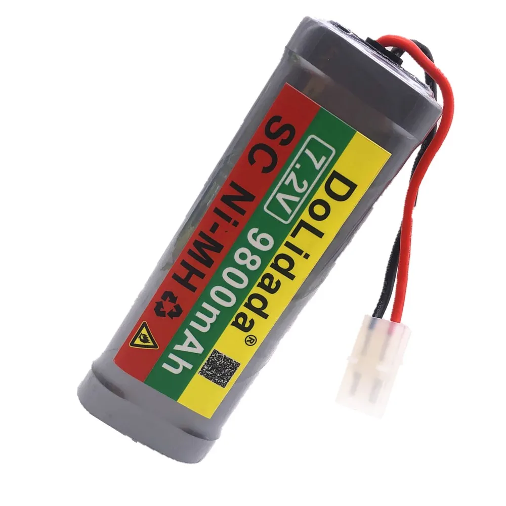 Батарея 7.2V9800mAh NiMH батареи блок для RC игрушечный автомобиль батарея грузовик багги лодка Танк Ni-MH батареи супер серый мощность