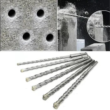 

10Pcs Electric Hammer Drill Bits Set 6 8 10mm Cross Type Tungsten Steel Alloy SDS Plus 160mm For Masonry Concrete Rock Stone