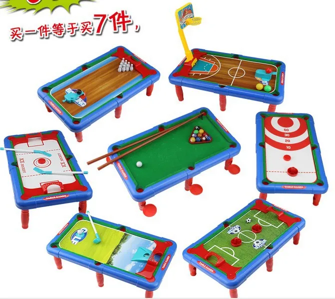 

2040 # Large Size Six-in-One Multi-functional Pool Table Toy [6 Kinds of Play]