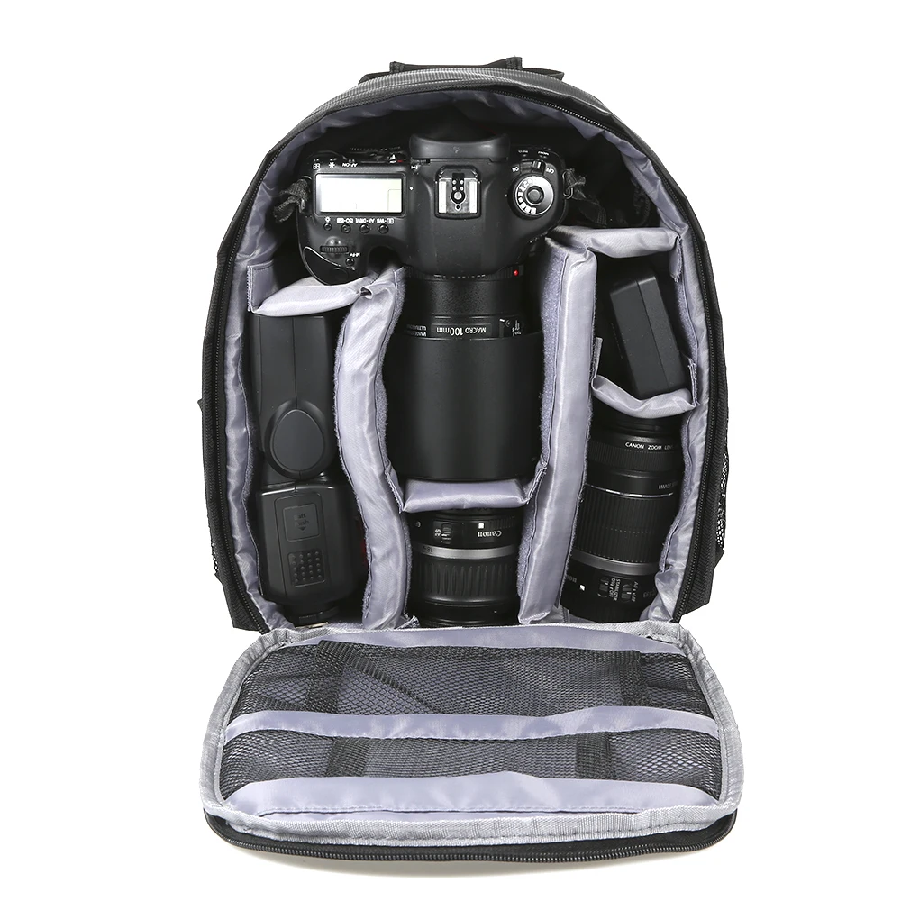 Multi-functional Camera Backpack Video Digital DSLR Bag Waterproof Outdoor Photo Case | Электроника