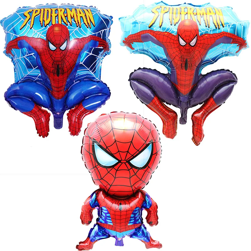 

1pcs Spiderman Helium Foil Balloons Birthday Party Decorations Kids Cartoon Hero Big Balloons Kids and Adult Children's Day Gift