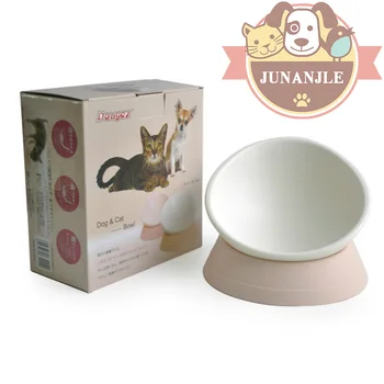 

Pet Cat Simple Bowl Tilting Cat Bowl at Any Angle Non-slip Pet Kitten Puppy Bowl Flat Face Container Cat Bowl Pet Supplies