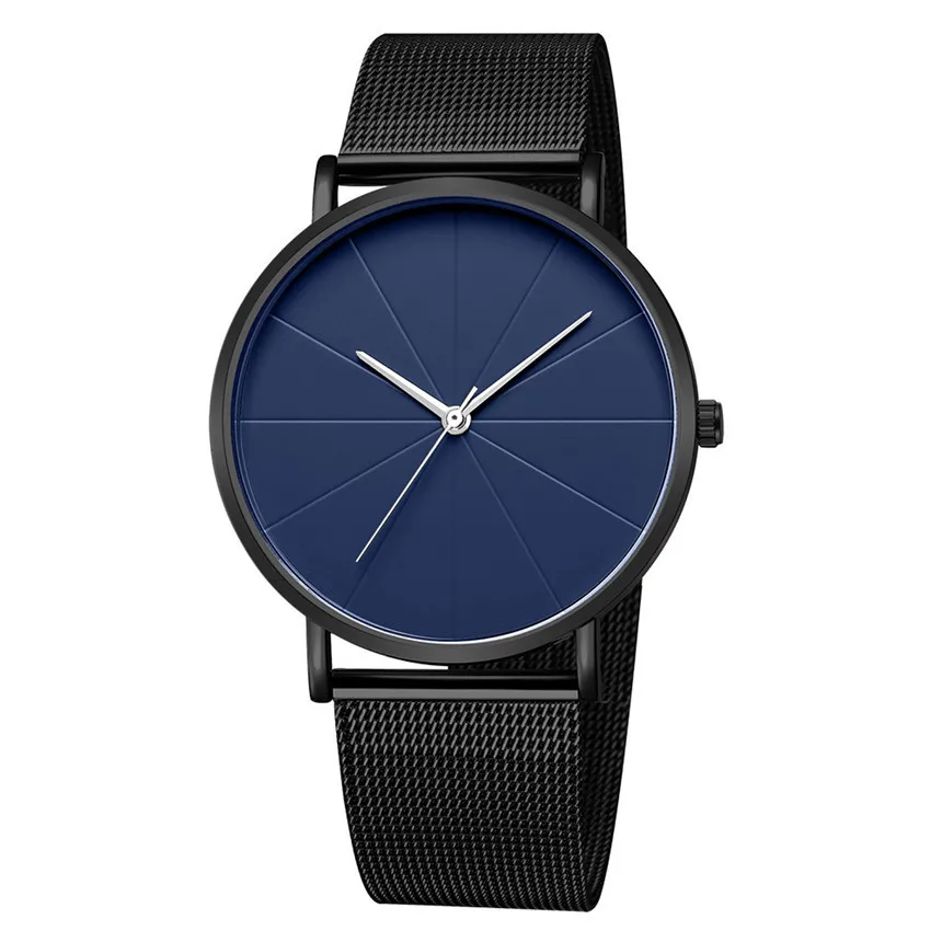 Черные простые мужские часы спортивные мужские часы из нержавеющей стали мужские роскошные брендовые наручные часы Мужские часы Relogio Masculino D30
