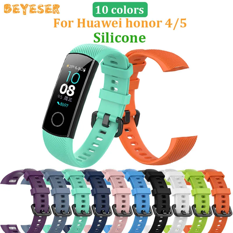 

Replacement Silicone wristband For Huawei Honor band 4 5 watch band For Honor Band 4 5 watches straps watchband Bracelet