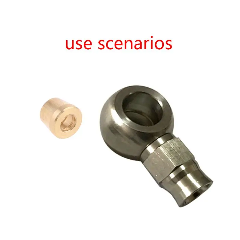 50Pcs/10Pcs/5/1Pc Durable Olive Inserts AN3 Hose End Hose Connector Metal Fitting for Brake System Motorbike Modification Tools hose connector fitting