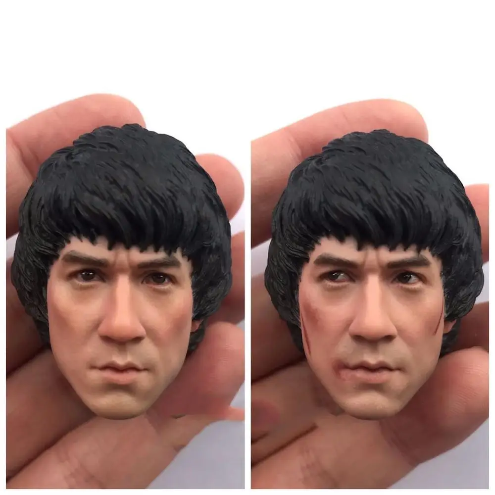 

1:6 Soldier Asir Jackie Chan Head Sculpture Kung Fu Superstar Model Film and Television Superstar F 12" Action Figure Doll