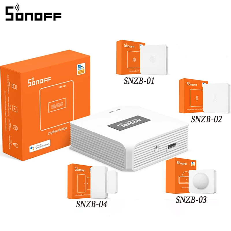 SONOFF Zigbee Bridge/Wireless Switch/Temperature And Humidity Sensor/Motion Sensor/Door Sensor Support Ewelink Alexa Google Home 