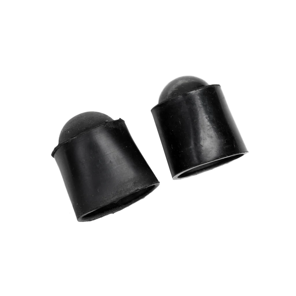2pcs Pool Cue Bottom Silicone Case Indoor Games Billiards Accessories