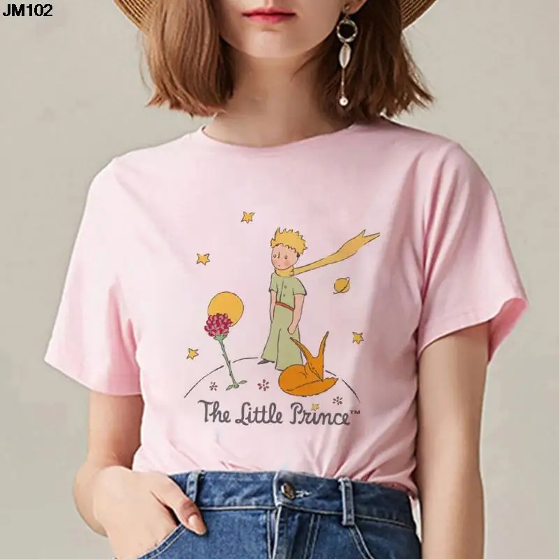 

Little Prince Art Print Female Clothing T-shirt Streetwear Beautiful Short Sleeve Tshirt Harajuku Hip Hop Hipster Women T Shirt
