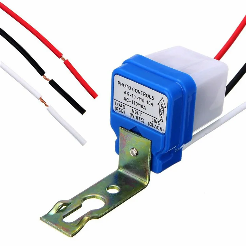 Automatic Auto Night On Day Off Street Light Switch Photo Control Sensor DC AC 220V/110V/24V/12V  NIUS Automatic Sensor Switch